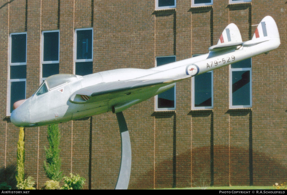 Aircraft Photo of A79-529 | De Havilland D.H. 100 Vampire F30 | Australia - Air Force | AirHistory.net #73483