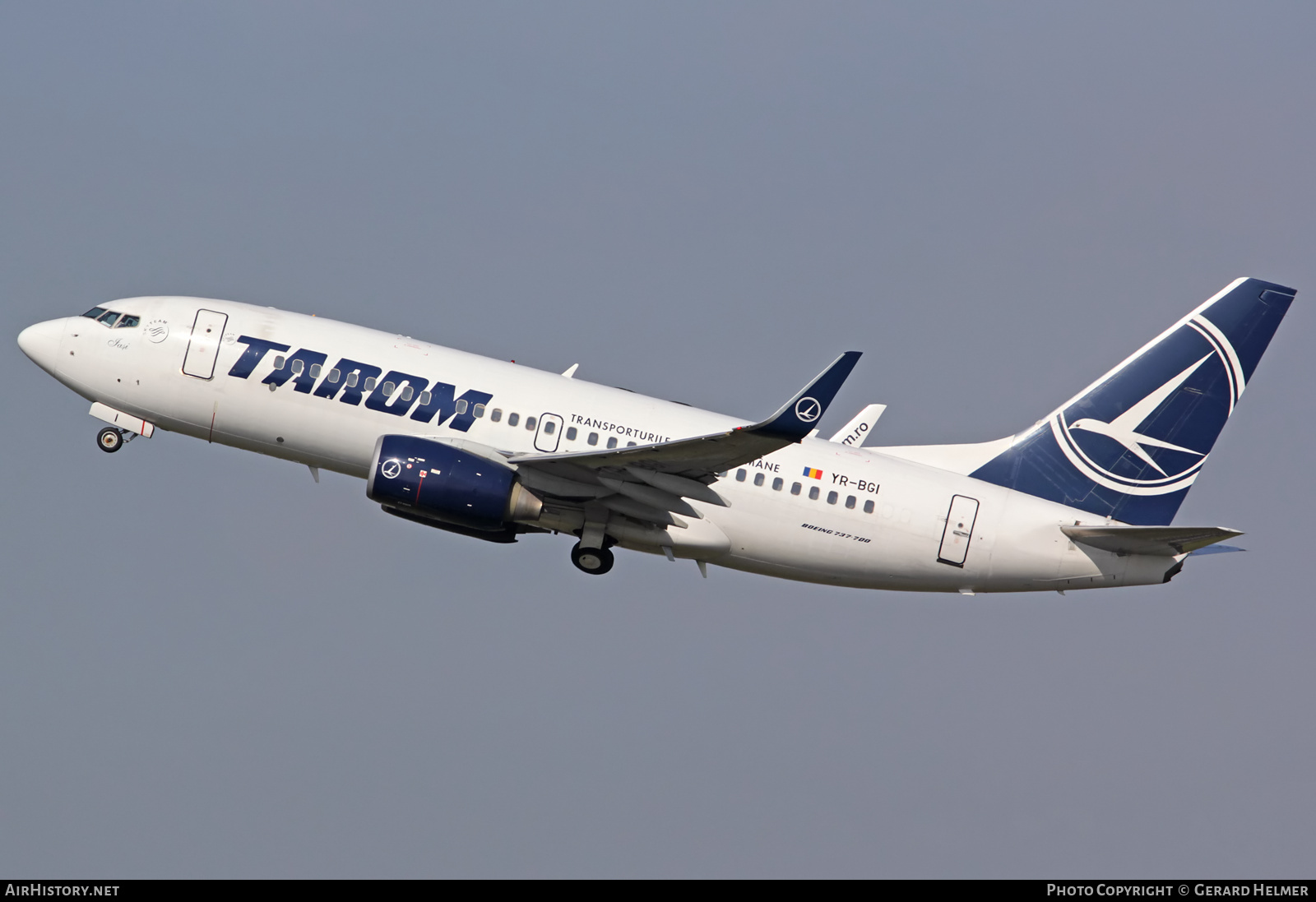 Aircraft Photo of YR-BGI | Boeing 737-78J | TAROM - Transporturile Aeriene Române | AirHistory.net #73493