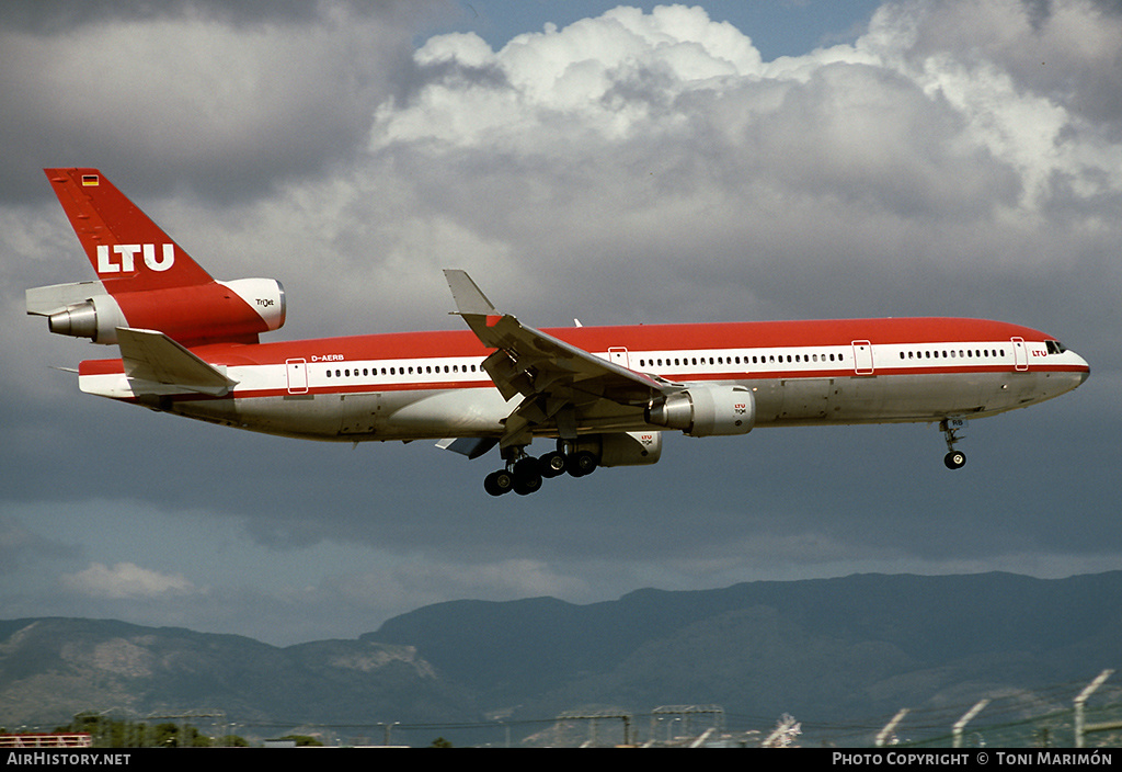 Aircraft Photo of D-AERB | McDonnell Douglas MD-11 | LTU - Lufttransport-Unternehmen | AirHistory.net #73498