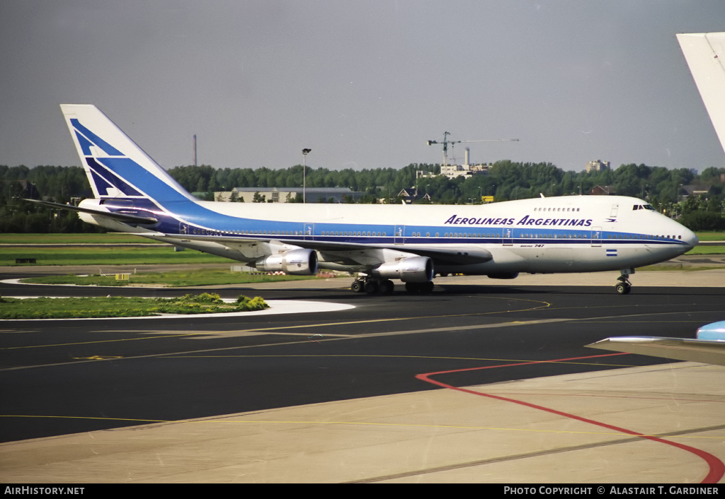 Aircraft Photo of LV-MLO | Boeing 747-287B | Aerolíneas Argentinas | AirHistory.net #73504
