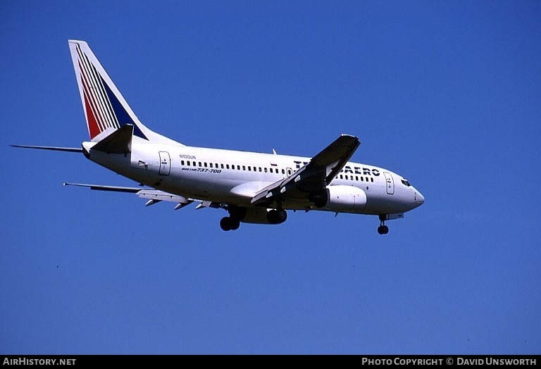 Aircraft Photo of N100UN | Boeing 737-7K9 | Transaero Airlines | AirHistory.net #73515