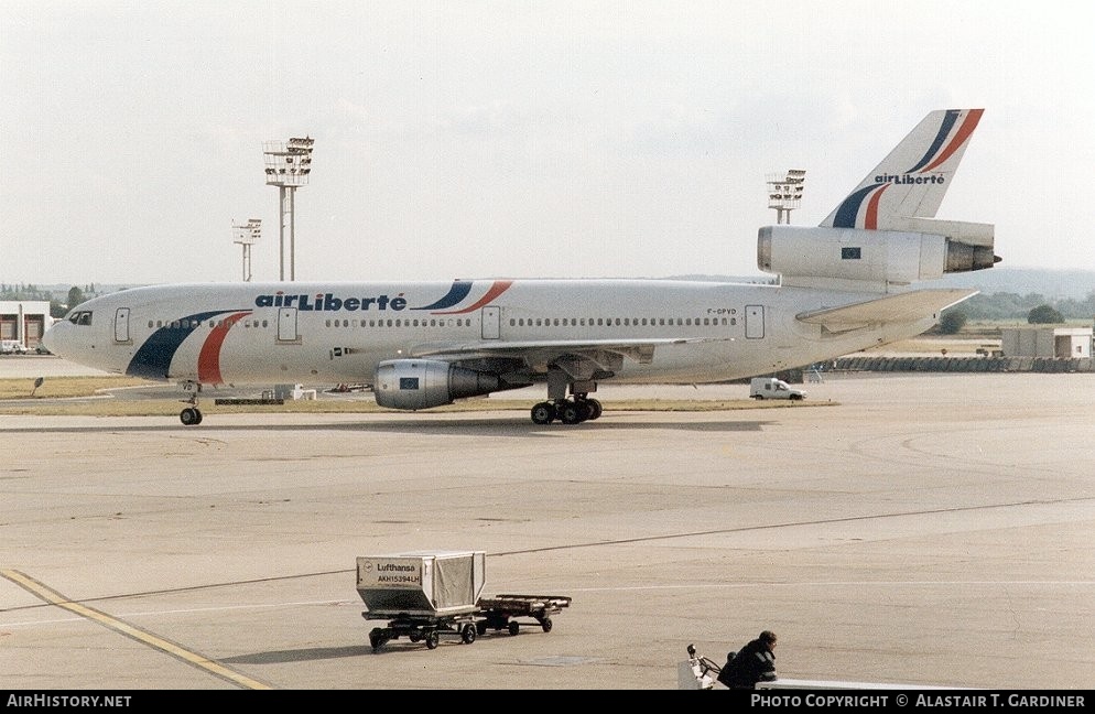 Aircraft Photo of F-GPVD | McDonnell Douglas DC-10-30 | Air Liberté | AirHistory.net #73541