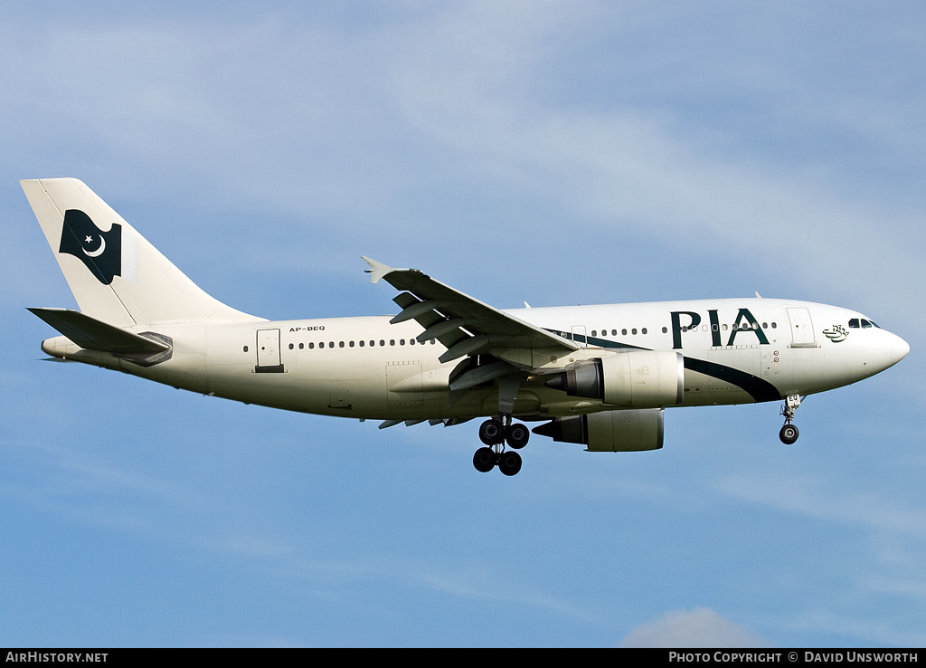Aircraft Photo of AP-BEQ | Airbus A310-308 | Pakistan International Airlines - PIA | AirHistory.net #73543