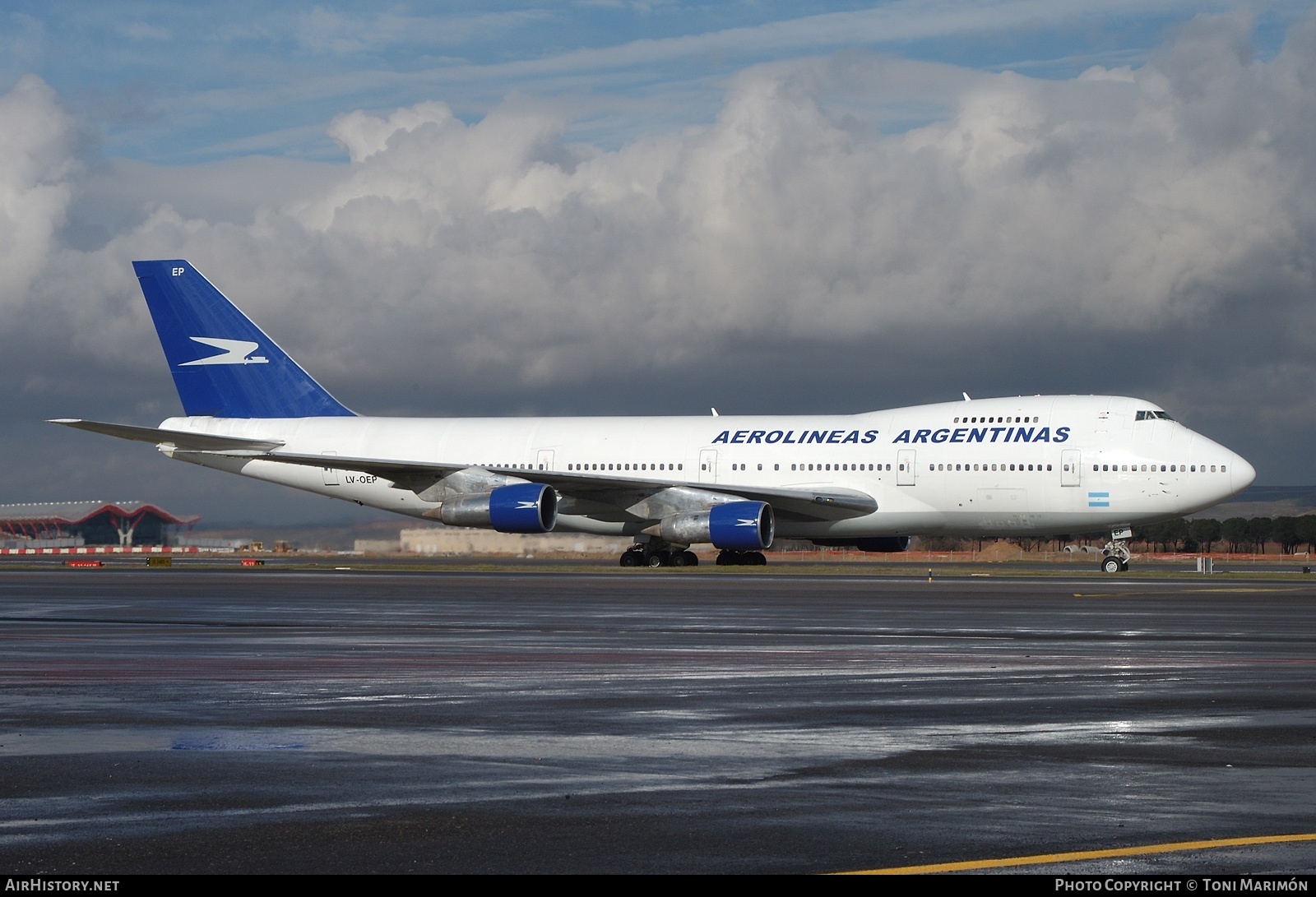 Aircraft Photo of LV-OEP | Boeing 747-287B | Aerolíneas Argentinas | AirHistory.net #73568