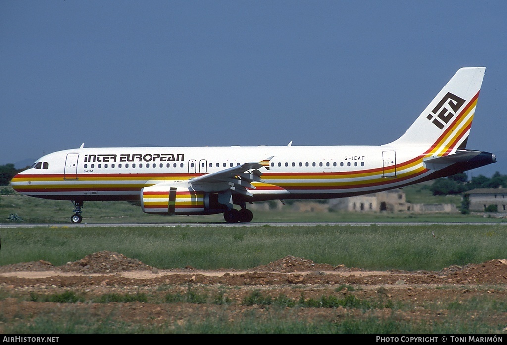 Aircraft Photo of G-IEAF | Airbus A320-231 | Inter European Airways - IEA | AirHistory.net #73572