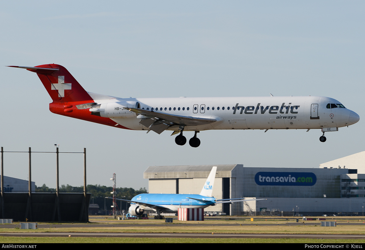 Aircraft Photo of HB-JVE | Fokker 100 (F28-0100) | Helvetic Airways | AirHistory.net #73581