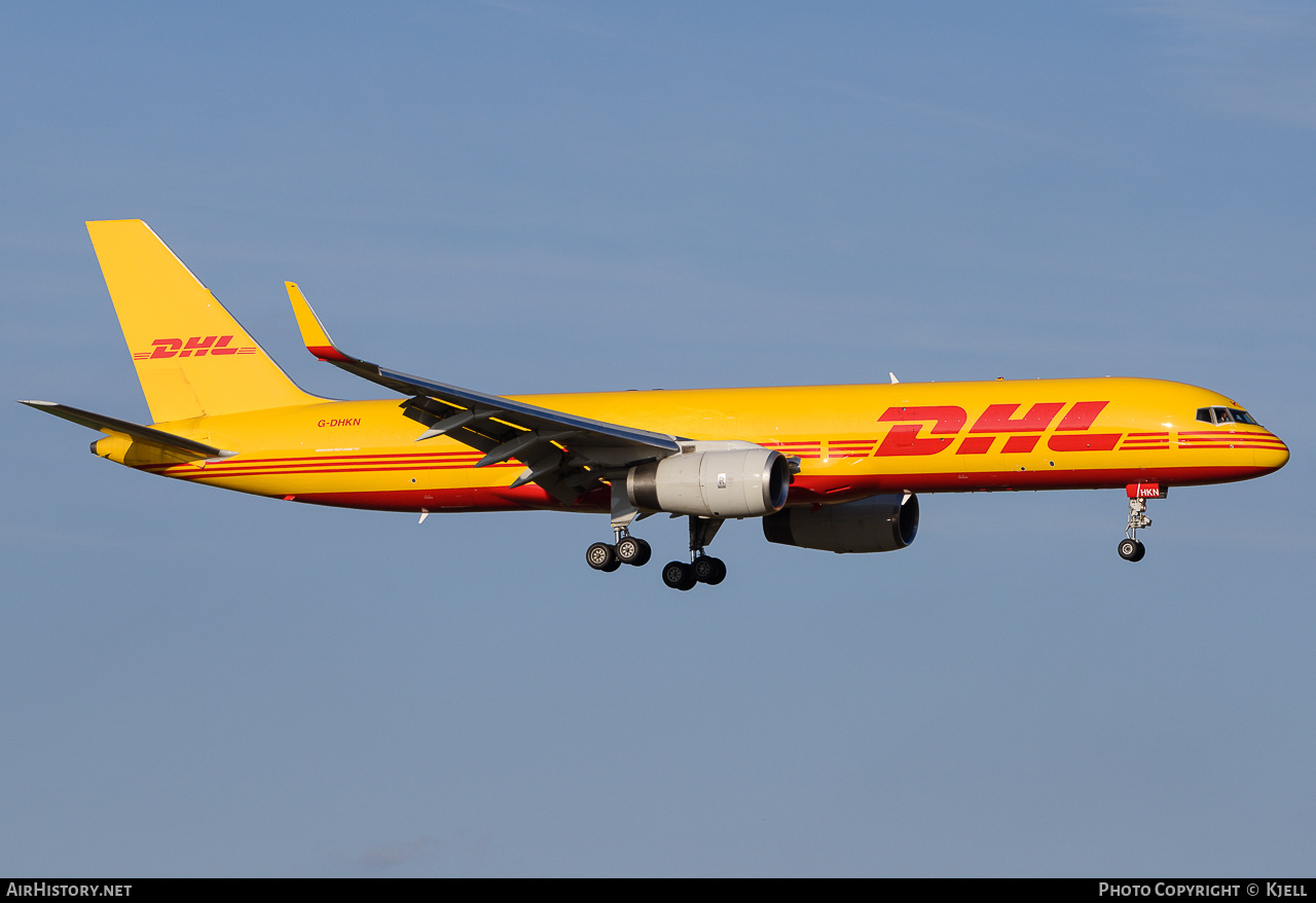 Aircraft Photo of G-DHKN | Boeing 757-223(PCF) | DHL International | AirHistory.net #73593