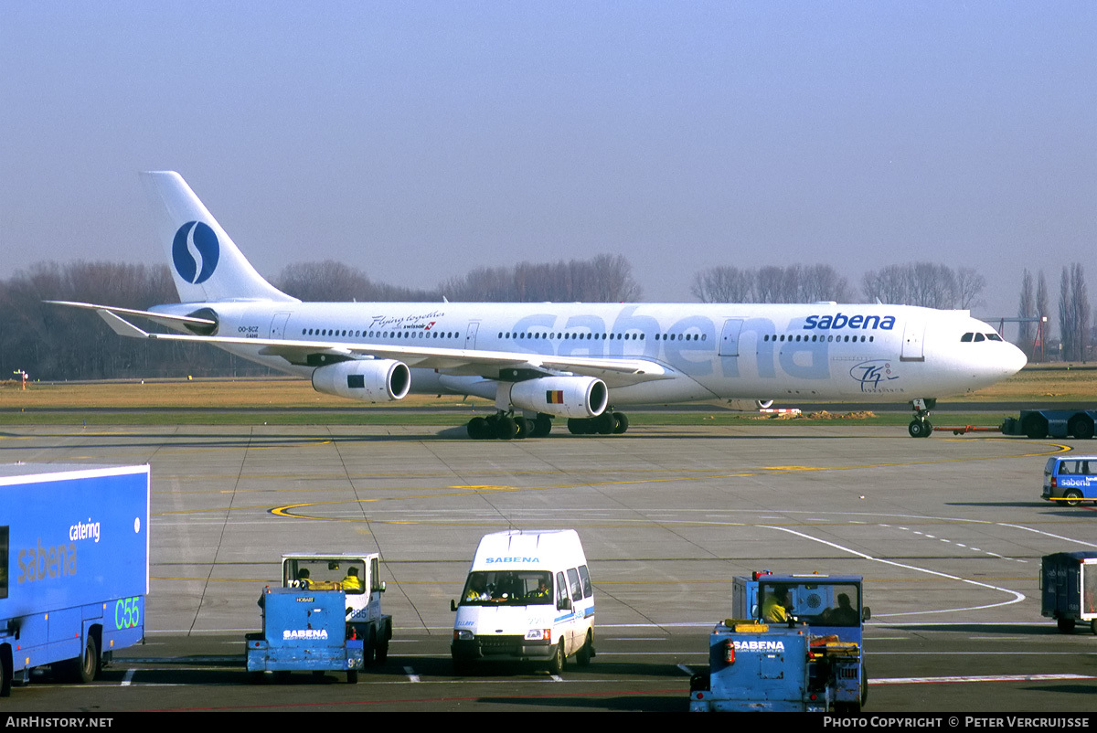 Aircraft Photo of OO-SCZ | Airbus A340-311 | Sabena | AirHistory.net #73596