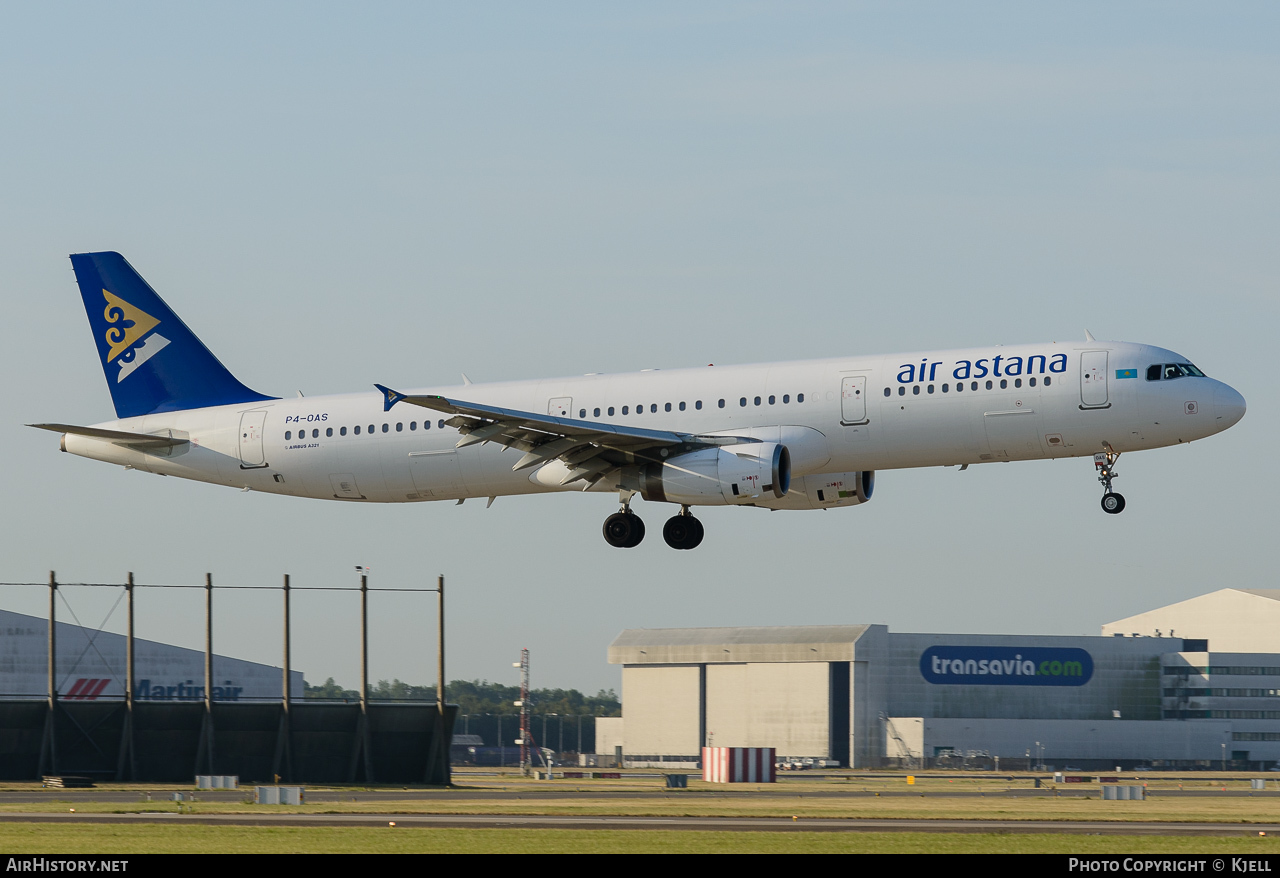 Aircraft Photo of P4-OAS | Airbus A321-131 | Air Astana | AirHistory.net #73605