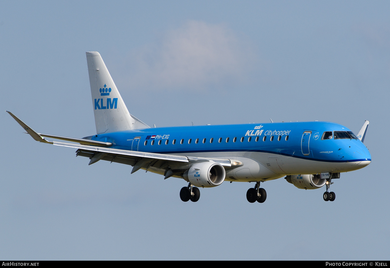 Aircraft Photo of PH-EXG | Embraer 175STD (ERJ-170-200STD) | KLM Cityhopper | AirHistory.net #73613