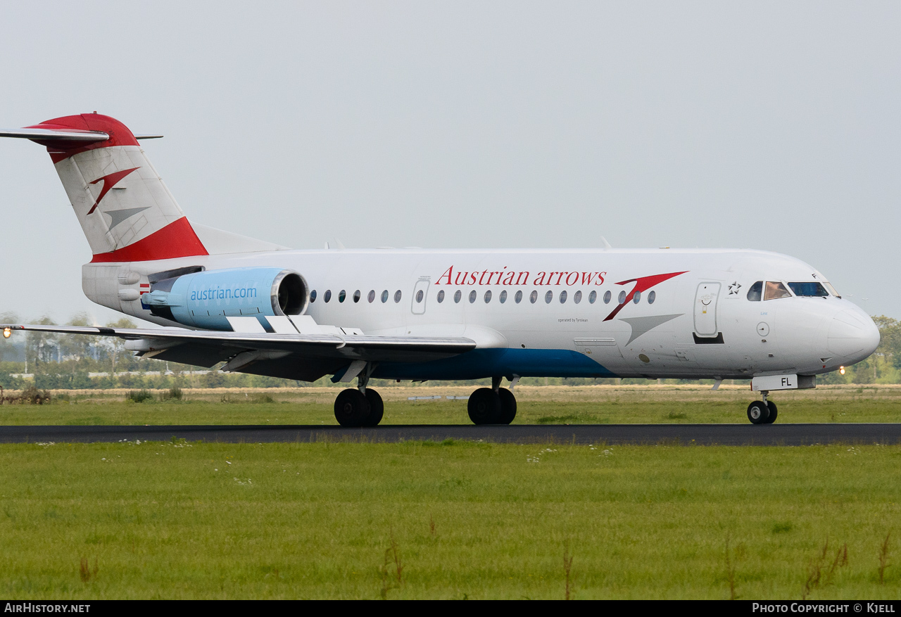 Aircraft Photo of OE-LFL | Fokker 70 (F28-0070) | Austrian Arrows | AirHistory.net #73634