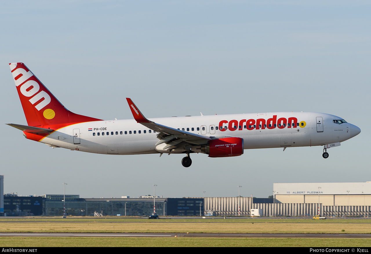 Aircraft Photo of PH-CDE | Boeing 737-8KN | Corendon Dutch Airlines | AirHistory.net #73649