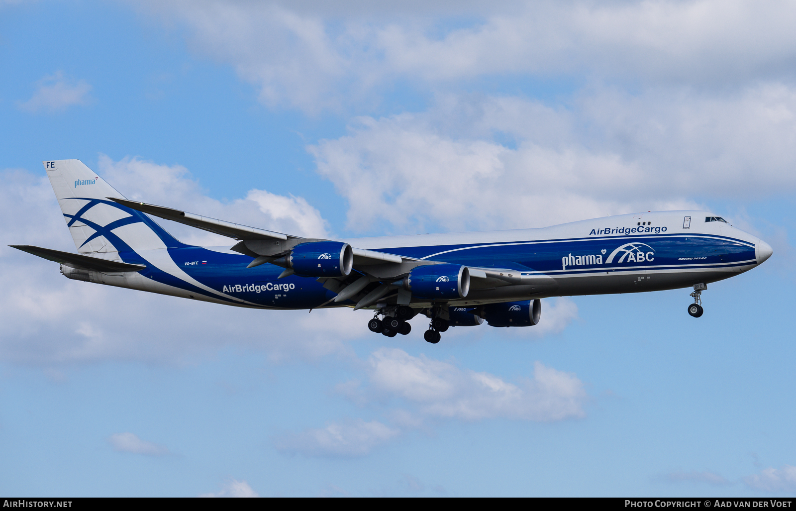 Aircraft Photo of VQ-BFE | Boeing 747-83QF/SCD | ABC Pharma - AirBridgeCargo Airlines | AirHistory.net #73653