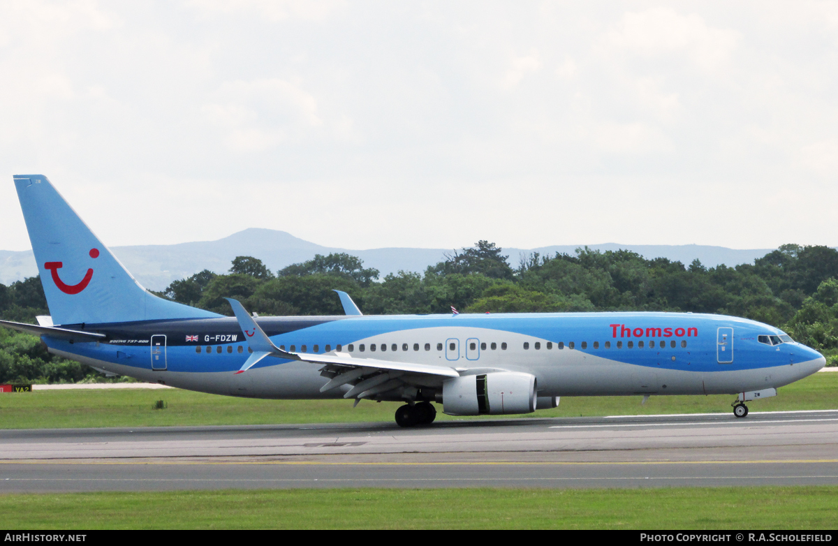 Aircraft Photo of G-FDZW | Boeing 737-8K5 | Thomson Airways | AirHistory.net #73676
