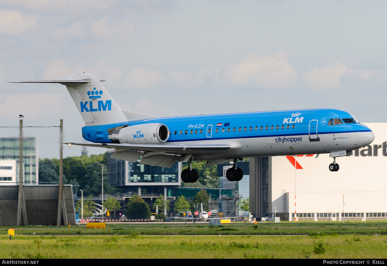 Aircraft Photo of PH-KZM | Fokker 70 (F28-0070) | KLM Cityhopper | AirHistory.net #73677