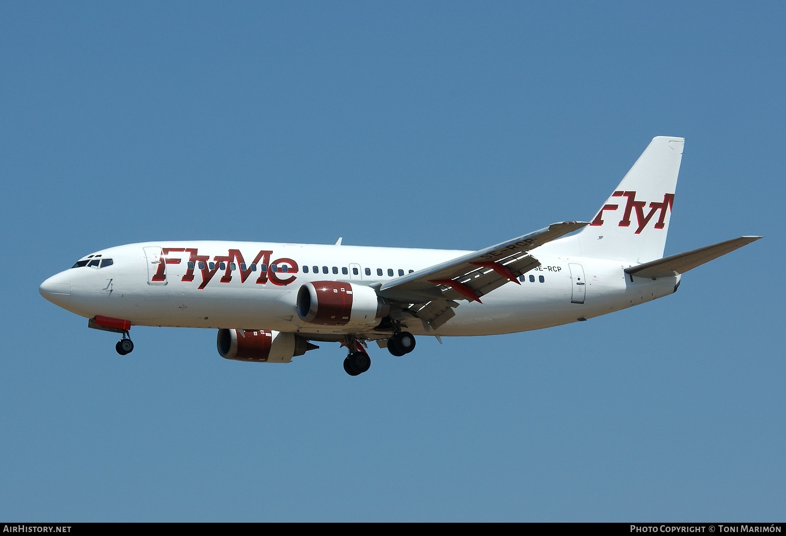 Aircraft Photo of SE-RCP | Boeing 737-33A | FlyMe | AirHistory.net #73680