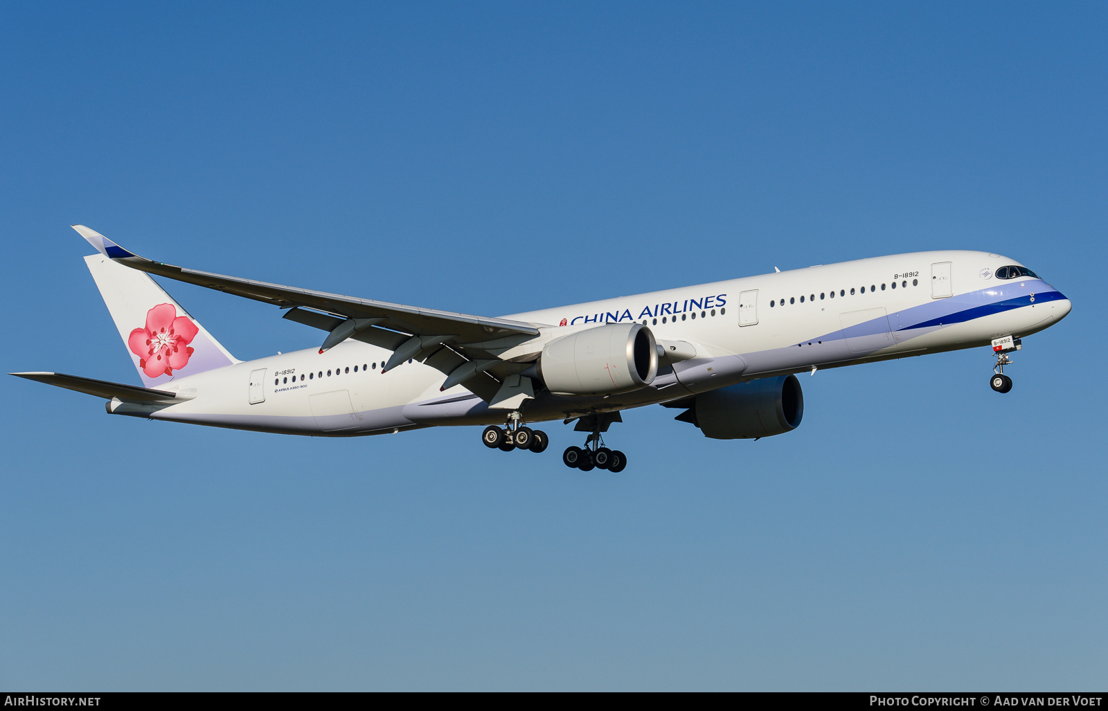 Aircraft Photo of B-18912 | Airbus A350-941 | China Airlines | AirHistory.net #73712