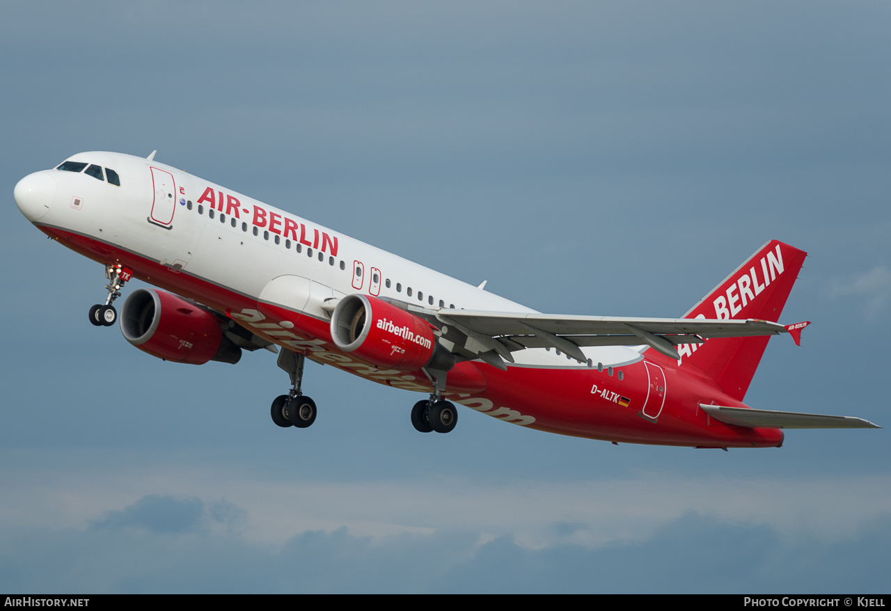Aircraft Photo of D-ALTK | Airbus A320-214 | Air Berlin | AirHistory.net #73716