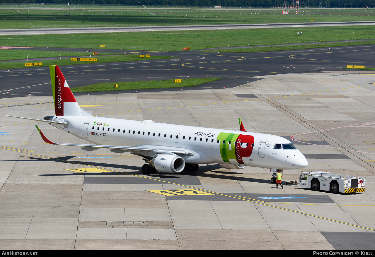 Aircraft Photo of CS-TTZ | Embraer 195AR (ERJ-190-200IGW) | TAP Portugal Express | AirHistory.net #73718