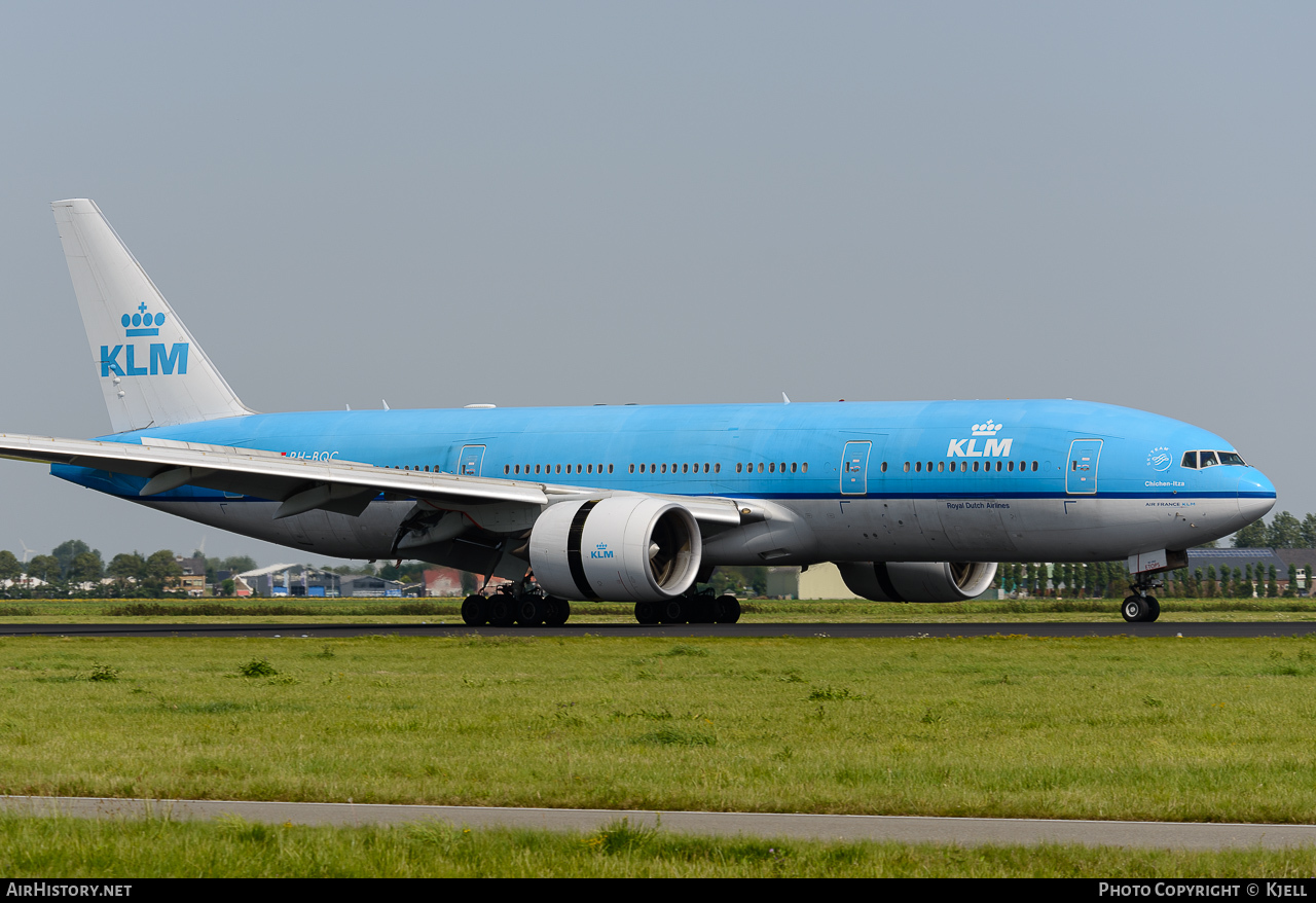 Aircraft Photo of PH-BQC | Boeing 777-206/ER | KLM - Royal Dutch Airlines | AirHistory.net #73736