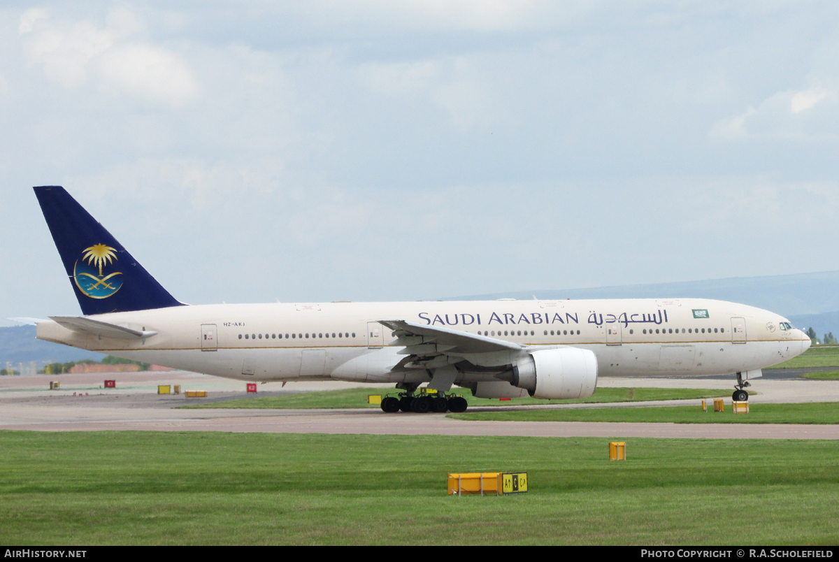 Aircraft Photo of HZ-AKJ | Boeing 777-268/ER | Saudi Arabian Airlines | AirHistory.net #73740