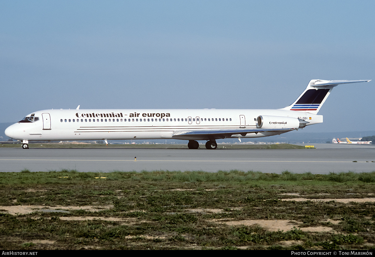 Aircraft Photo of EC-GBV | McDonnell Douglas MD-83 (DC-9-83) | Centennial Airlines | AirHistory.net #73761