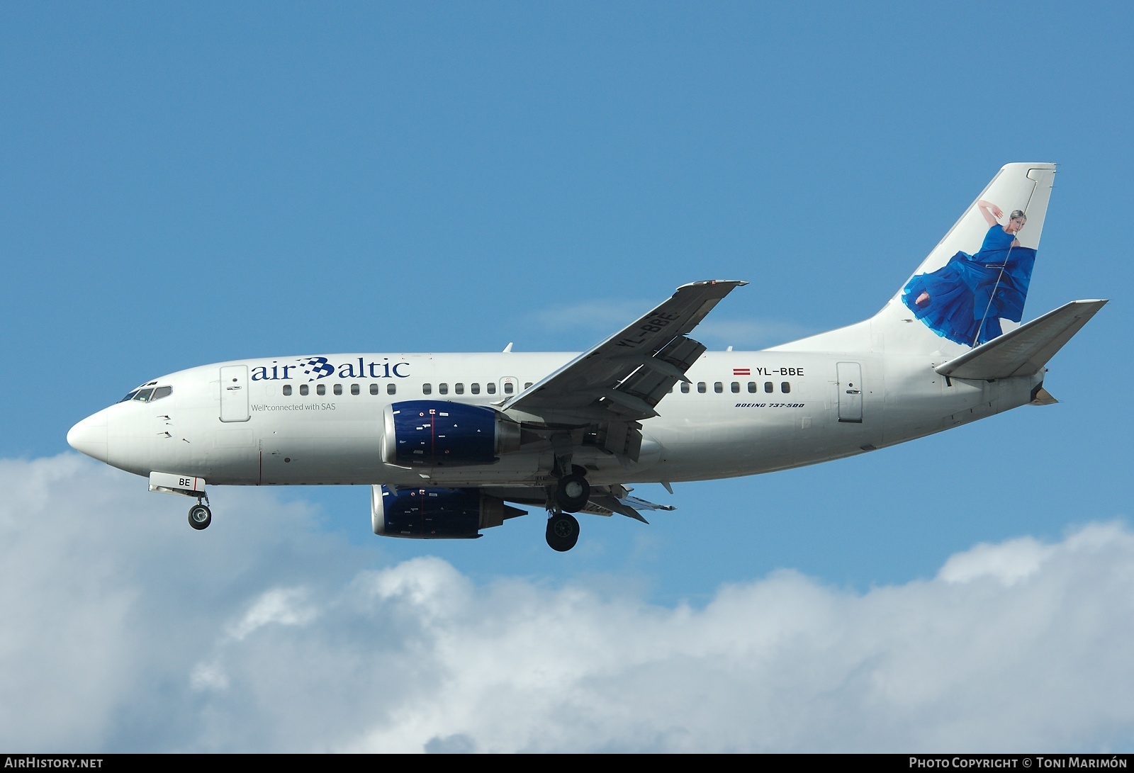 Aircraft Photo of YL-BBE | Boeing 737-53S | AirBaltic | AirHistory.net #73765