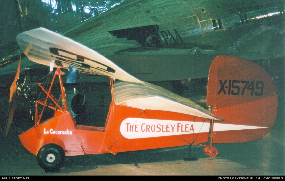 Aircraft Photo of N15749 / X15749 | Crosley-Mignet HM-14 Pou-du-Ciel | AirHistory.net #73778