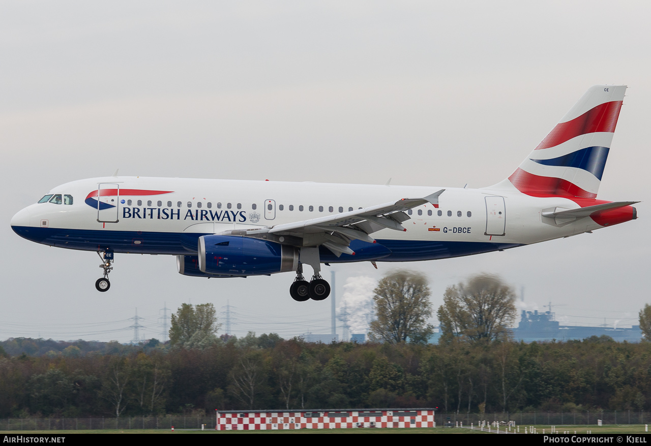 Aircraft Photo of G-DBCE | Airbus A319-131 | British Airways | AirHistory.net #73780