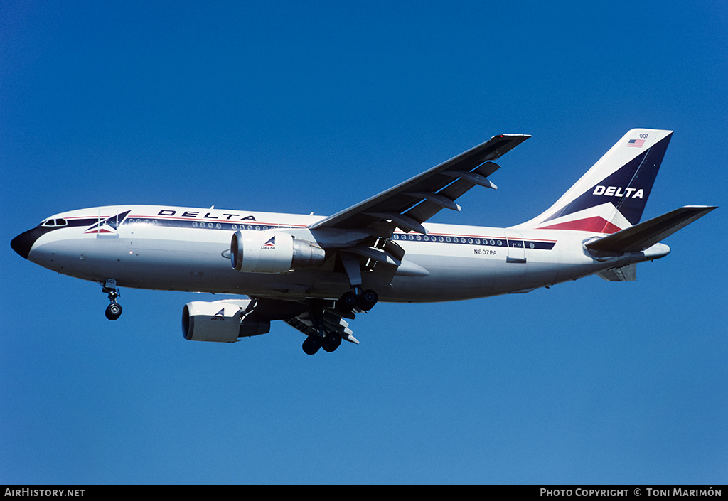 Aircraft Photo of N807PA | Airbus A310-222 | Delta Air Lines | AirHistory.net #73791