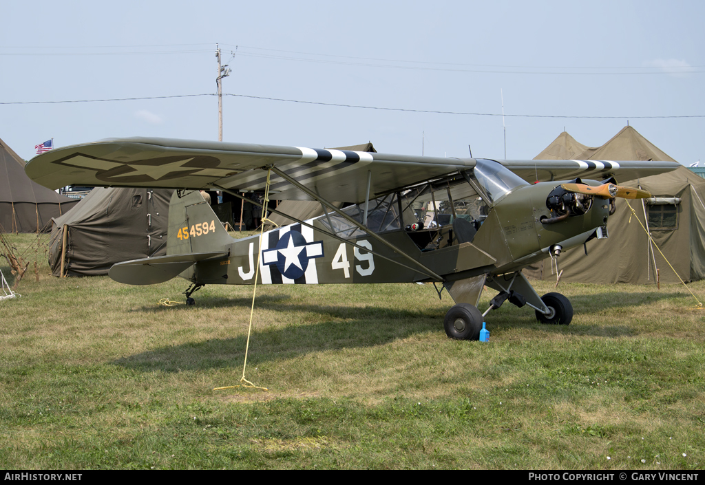 Aircraft Photo of N66332 / 454594 | Piper L-4J Grasshopper | USA - Air Force | AirHistory.net #73812