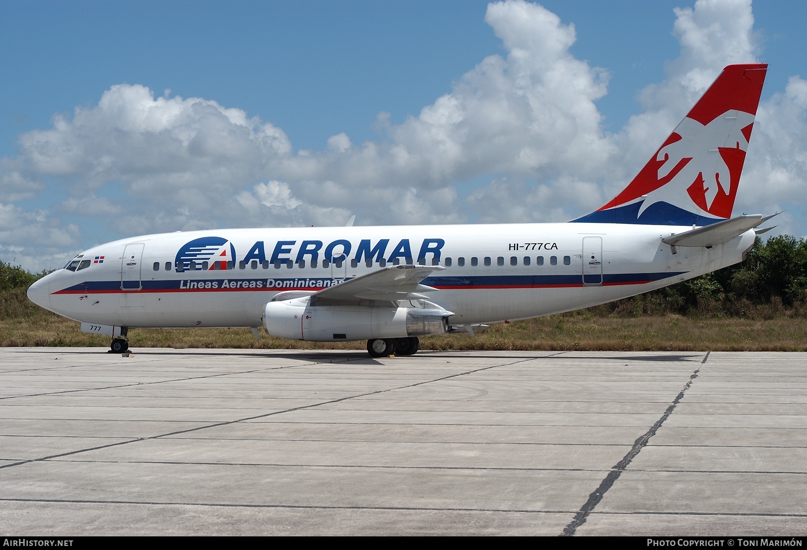 Aircraft Photo of HI-777CA | Boeing 737-201/Adv | Aeromar Líneas Aéreas Dominicanas | AirHistory.net #73820