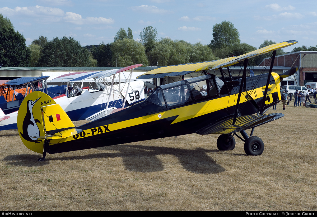 Aircraft Photo of OO-PAX | Stampe-Vertongen SV-4B | AirHistory.net #73823