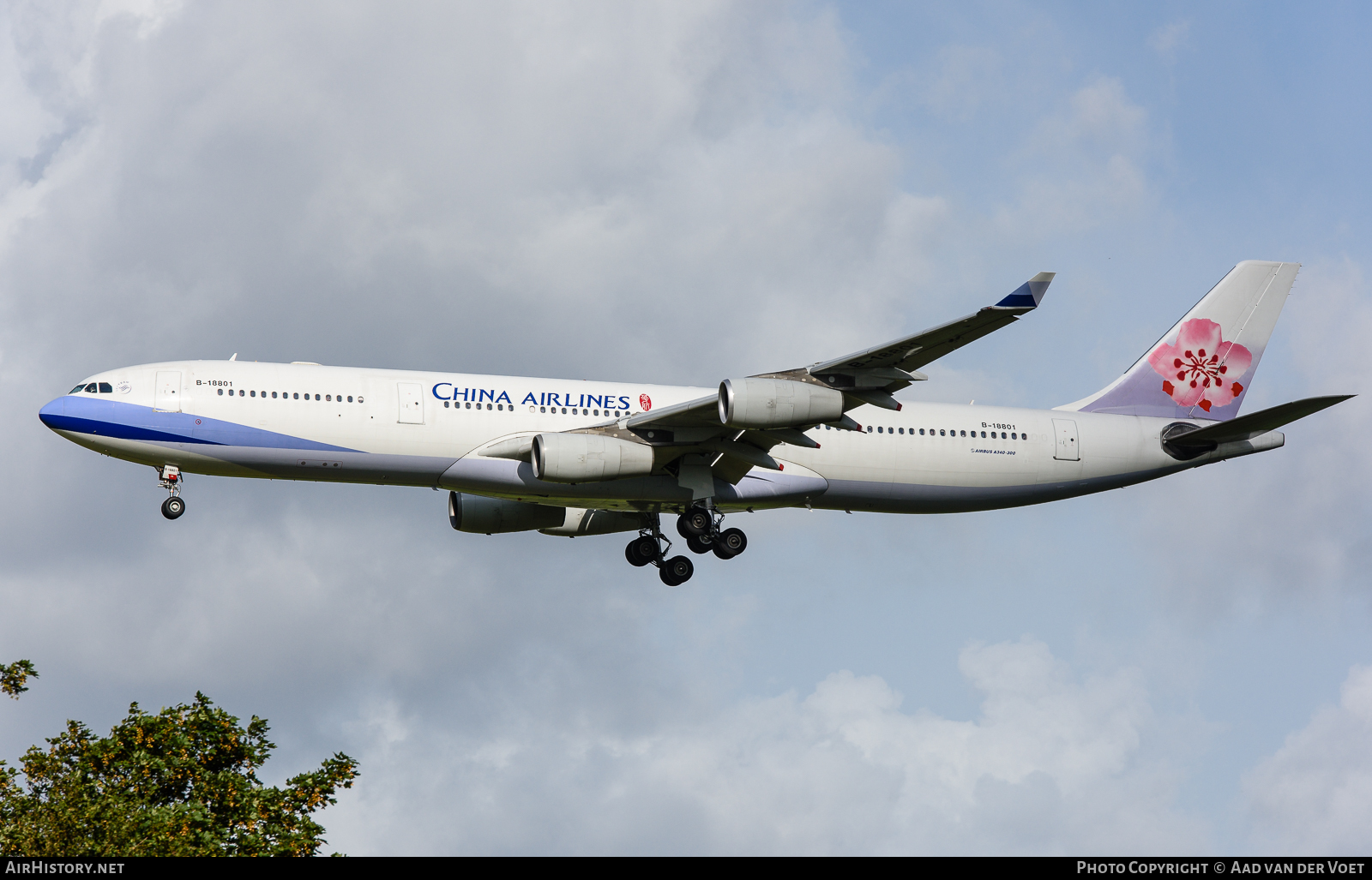 Aircraft Photo of B-18801 | Airbus A340-313X | China Airlines | AirHistory.net #73841