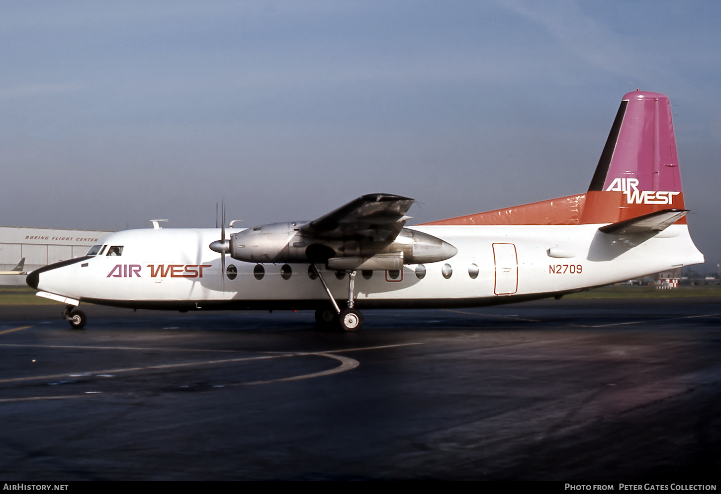 Aircraft Photo of N2709 | Fairchild F-27 | Air West | AirHistory.net #73846