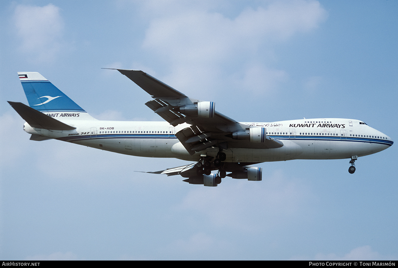 Aircraft Photo of 9K-ADB | Boeing 747-269BM | Kuwait Airways | AirHistory.net #73854