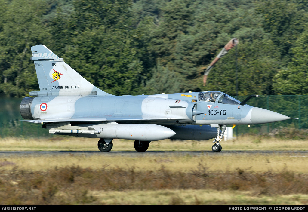 Aircraft Photo of 118 | Dassault Mirage 2000C | France - Air Force | AirHistory.net #73878