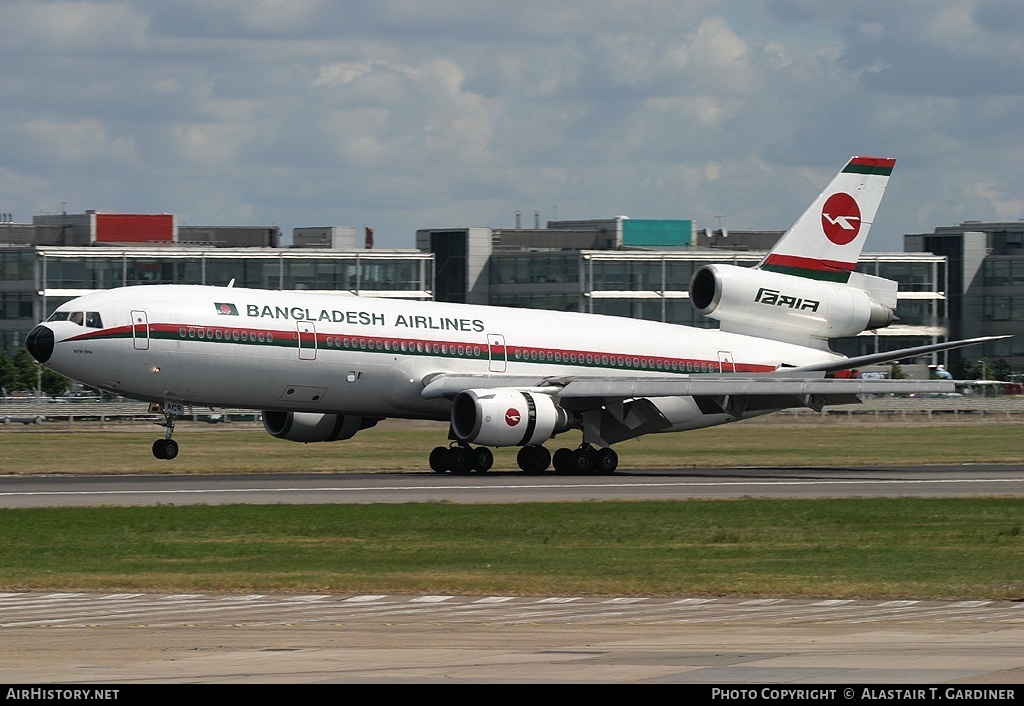 Aircraft Photo of S2-ACR | McDonnell Douglas DC-10-30 | Biman Bangladesh Airlines | AirHistory.net #73926
