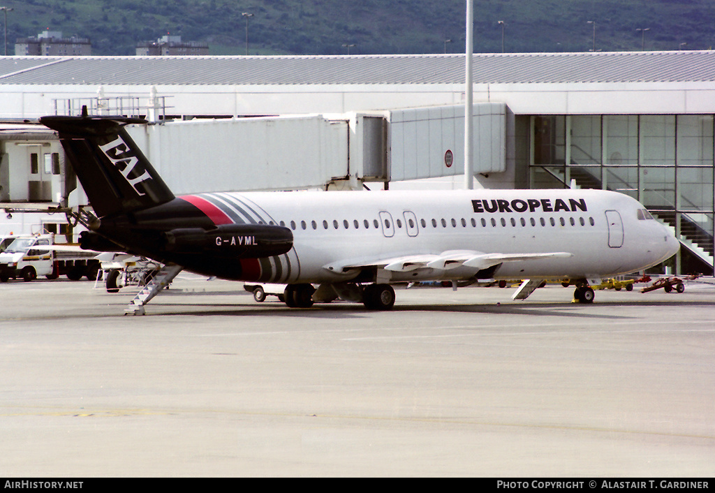 Aircraft Photo of G-AVML | BAC 111-510ED One-Eleven | European Aircharter - EAL/EAC | AirHistory.net #73928