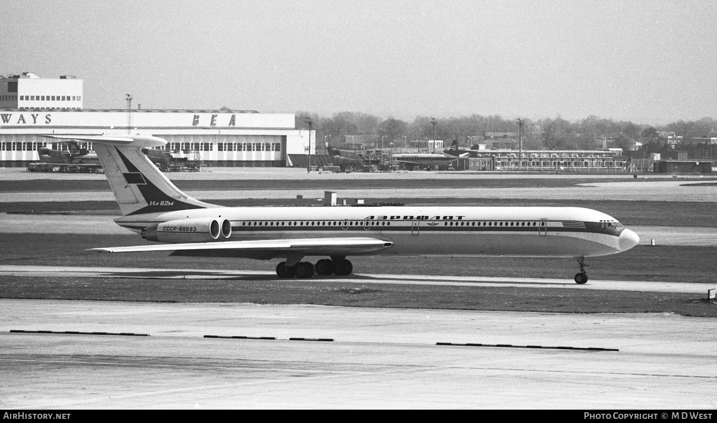 Aircraft Photo of CCCP-86693 | Ilyushin Il-62M | Aeroflot | AirHistory.net #73937