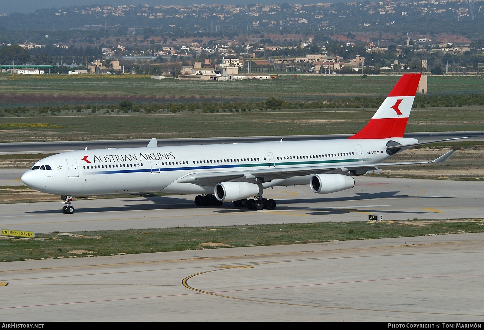 Aircraft Photo of OE-LAK | Airbus A340-313 | Austrian Airlines | AirHistory.net #73945