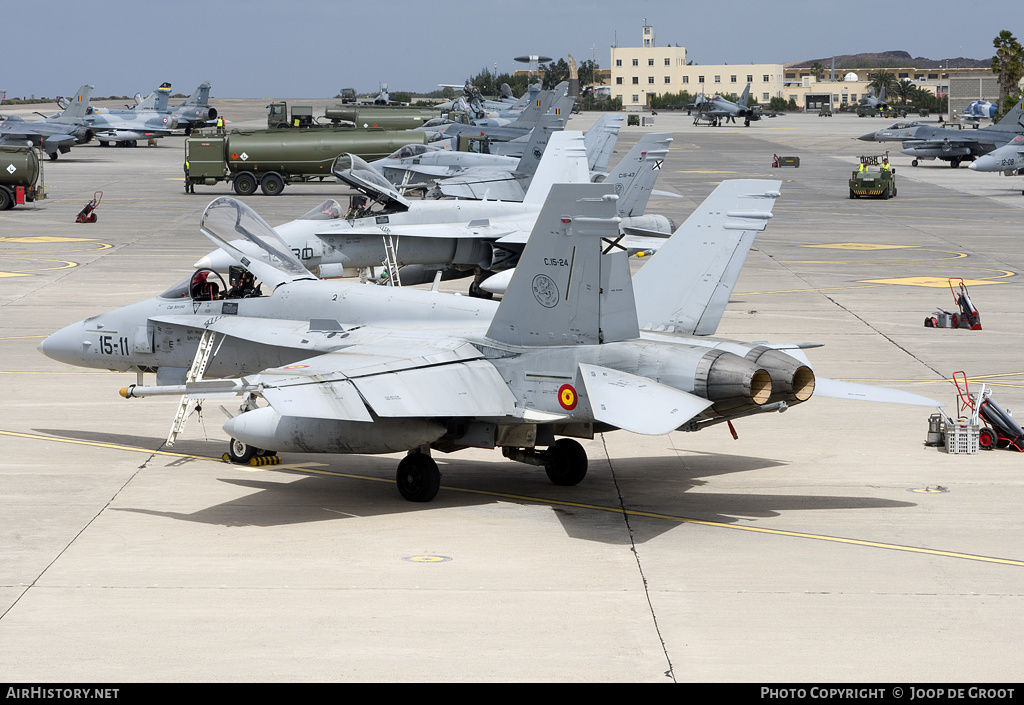 Aircraft Photo of C15-24 | McDonnell Douglas EF-18M Hornet | Spain - Air Force | AirHistory.net #73975