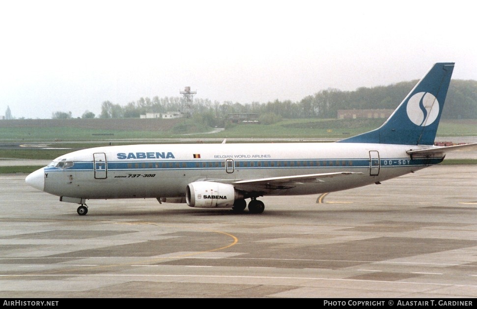 Aircraft Photo of OO-SDY | Boeing 737-329 | Sabena | AirHistory.net #73977