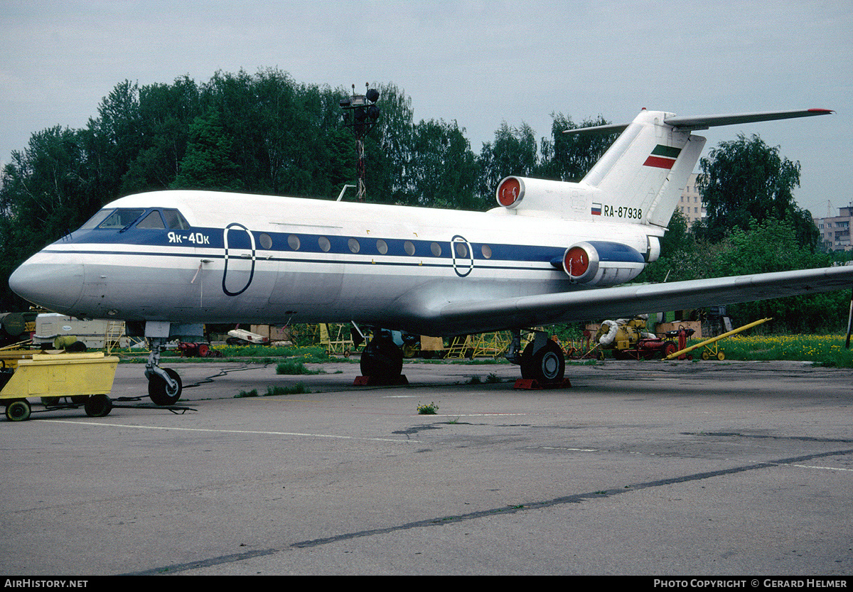 Aircraft Photo of RA-87938 | Yakovlev Yak-40K | AirHistory.net #73983