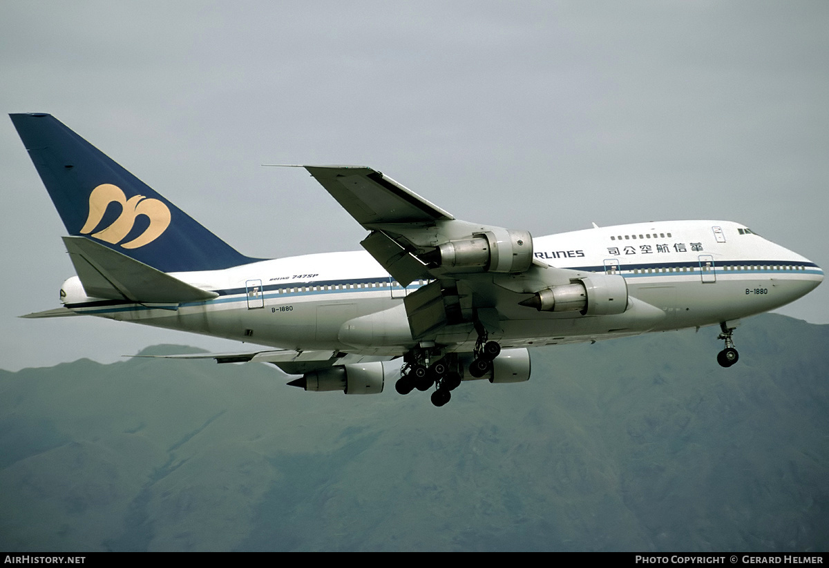 Aircraft Photo of B-1880 | Boeing 747SP-09 | Mandarin Airlines | AirHistory.net #73990