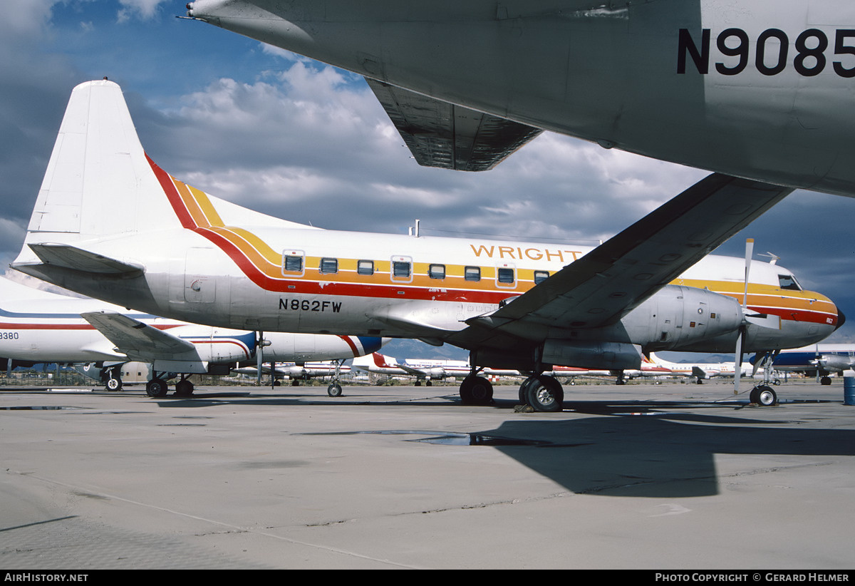 Aircraft Photo of N862FW | Convair 640 | Wright Air Lines | AirHistory.net #74004