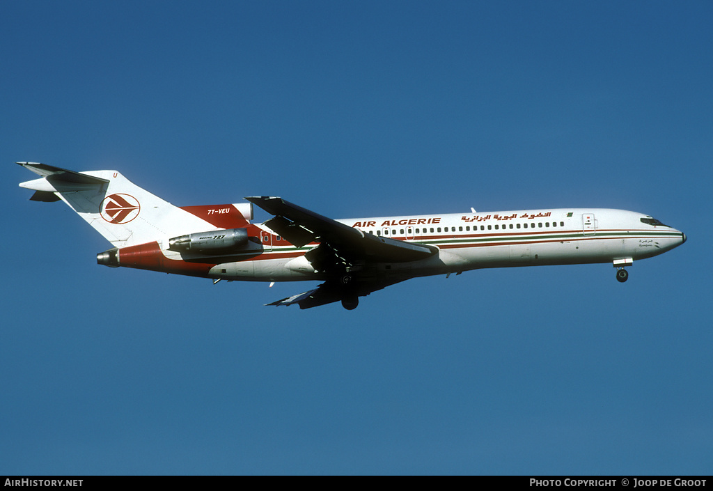 Aircraft Photo of 7T-VEU | Boeing 727-2D6/Adv | Air Algérie | AirHistory.net #74012