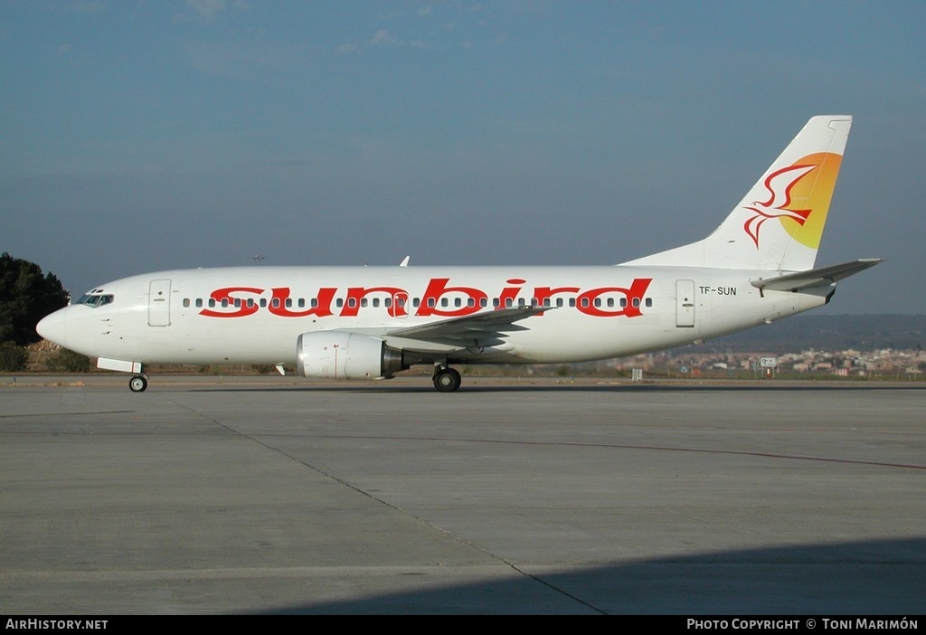 Aircraft Photo of TF-SUN | Boeing 737-3Q8 | Sunbird | AirHistory.net #74015