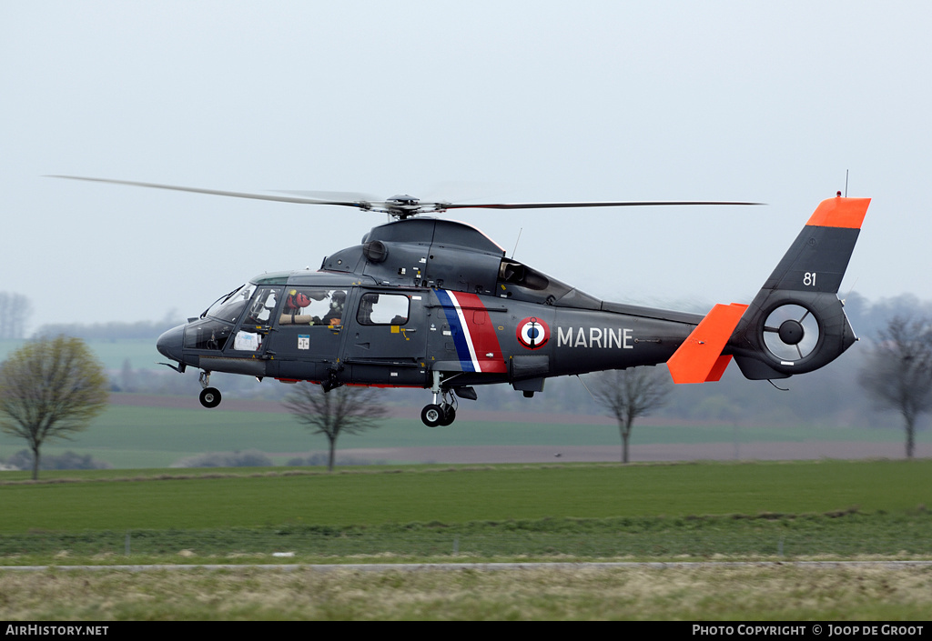 Aircraft Photo of 81 | Aerospatiale SA-365N Dauphin 2 | France - Navy | AirHistory.net #74028