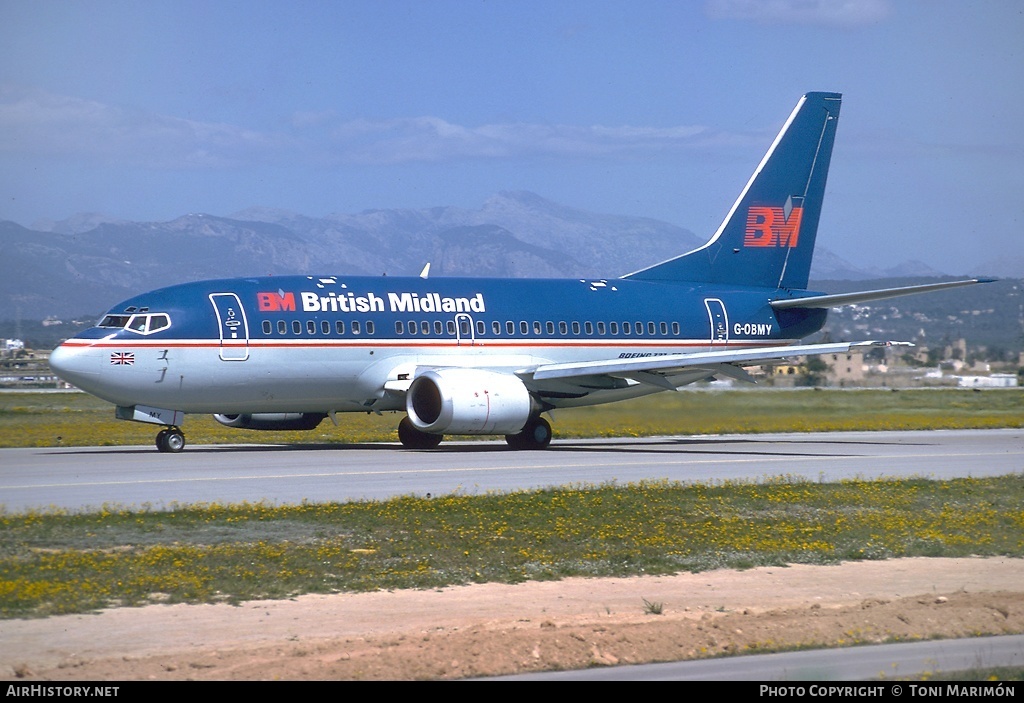 Aircraft Photo of G-OBMY | Boeing 737-59D | British Midland Airways - BMA | AirHistory.net #74036